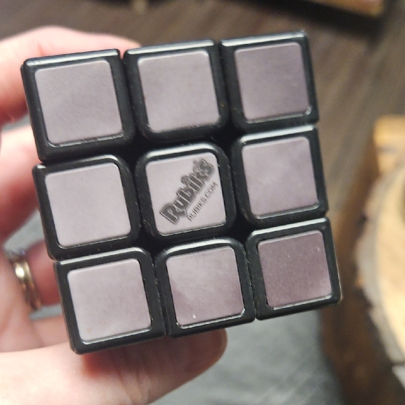 rubik's Other - Black and Gray Cube Puzzle Touch To Expose Tiles
